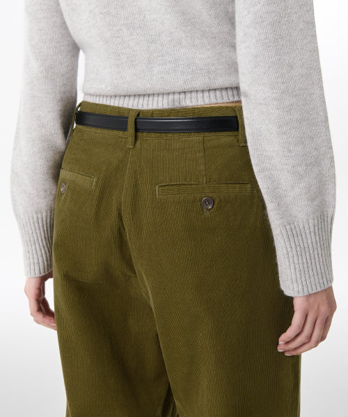 MUSINSA STANDARD WOMAN MUSINSA STANDARD WOMAN Women's Wide Corduroy Pants [Olive]