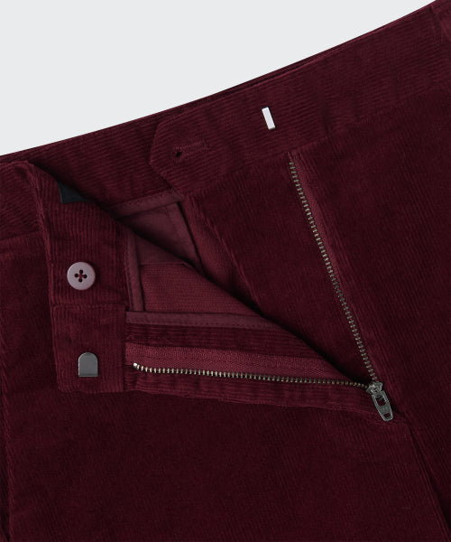 MUSINSA STANDARD WOMAN MUSINSA STANDARD WOMAN Boot Cut Corduroy Pants (Burgundy)