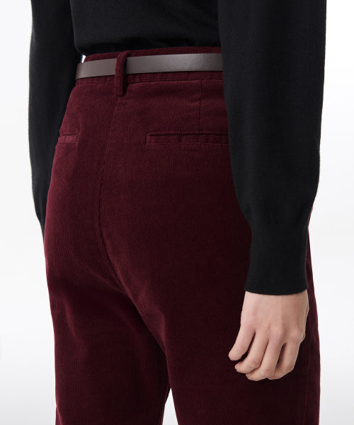 MUSINSA STANDARD WOMAN MUSINSA STANDARD WOMAN Boot Cut Corduroy Pants (Burgundy)