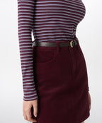 MUSINSA STANDARD WOMAN MUSINSA STANDARD WOMAN Corduroy Mini Skirt Burgundy