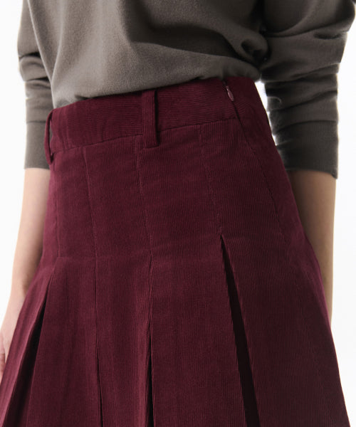 MUSINSA STANDARD WOMAN MUSINSA STANDARD WOMAN Women's Corduroy Pleated Mini Skirt (Size S)