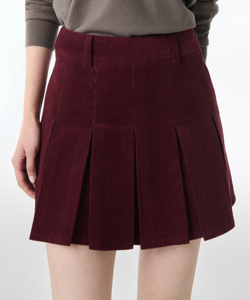 MUSINSA STANDARD WOMAN MUSINSA STANDARD WOMAN Women's Corduroy Pleated Mini Skirt (Size S)