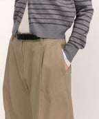 MUSINSA STANDARD WOMAN MUSINSA STANDARD WOMAN Women's Deep Tuck Extra Wide Chino Pants [Beige]