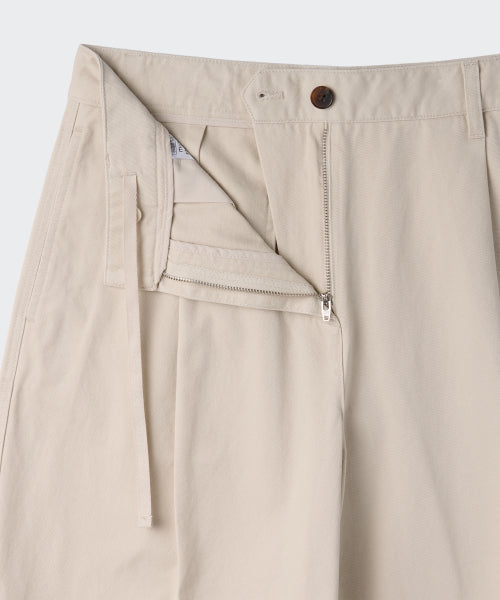 MUSINSA STANDARD WOMAN MUSINSA STANDARD WOMAN Women's Deep Tuck Extra Wide Chino Pants (Cream)