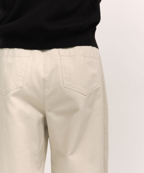 MUSINSA STANDARD WOMAN MUSINSA STANDARD WOMAN Women's Deep Tuck Extra Wide Chino Pants (Cream)