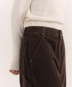 MUSINSA STANDARD WOMAN MUSINSA STANDARD WOMAN Women's Corduroy Wide Carpenter Pants [Brown]