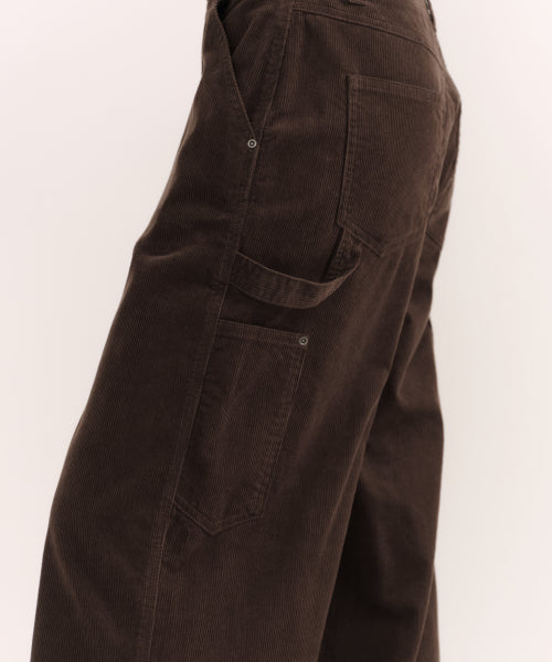 MUSINSA STANDARD WOMAN MUSINSA STANDARD WOMAN Women's Corduroy Wide Carpenter Pants [Brown]