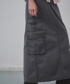 MUSINSA STANDARD WOMAN MUSINSA STANDARD WOMAN Cargo Maxi Skirt Charcoal Gray