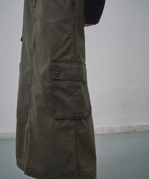 MUSINSA STANDARD WOMAN MUSINSA STANDARD WOMAN Cargo Maxi Skirt Dusty Khaki