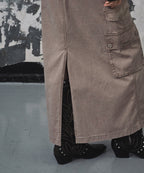 MUSINSA STANDARD WOMAN MUSINSA STANDARD WOMAN Cargo Maxi Skirt [Taupe]