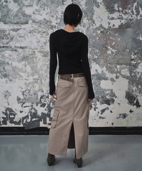 MUSINSA STANDARD WOMAN MUSINSA STANDARD WOMAN Cargo Maxi Skirt [Taupe]