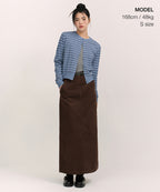 MUSINSA STANDARD WOMAN MUSINSA STANDARD WOMAN Women's Corduroy Maxi Skirt [Brown]