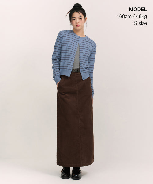 MUSINSA STANDARD WOMAN MUSINSA STANDARD WOMAN Women's Corduroy Maxi Skirt [Brown]