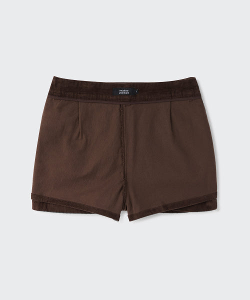 MUSINSA STANDARD WOMAN MUSINSA STANDARD WOMAN Skirt Low Rise Mini Scotts (Brown)