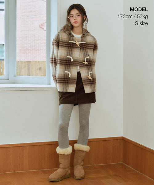 MUSINSA STANDARD WOMAN MUSINSA STANDARD WOMAN Skirt Low Rise Mini Scotts (Brown)