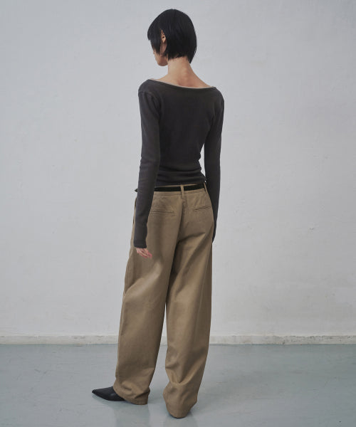 MUSINSA STANDARD WOMAN MUSINSA STANDARD WOMAN Women's Curved Chino Pants Beige