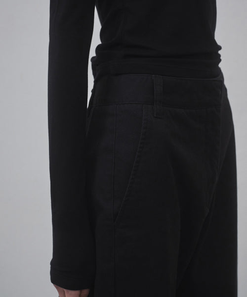 MUSINSA STANDARD WOMAN MUSINSA STANDARD WOMAN Women's Curved Chino Pants [Black]