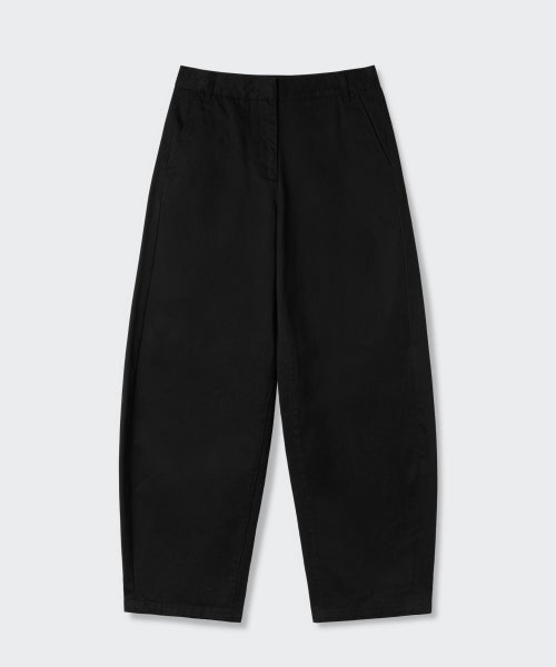 MUSINSA STANDARD WOMAN MUSINSA STANDARD WOMAN Women's Curved Chino Pants [Black]