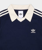 ADIDAS ADIDAS Waffle Polo Shirt - Navy