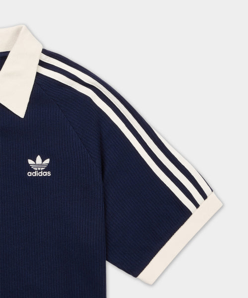 ADIDAS ADIDAS Waffle Polo Shirt - Navy
