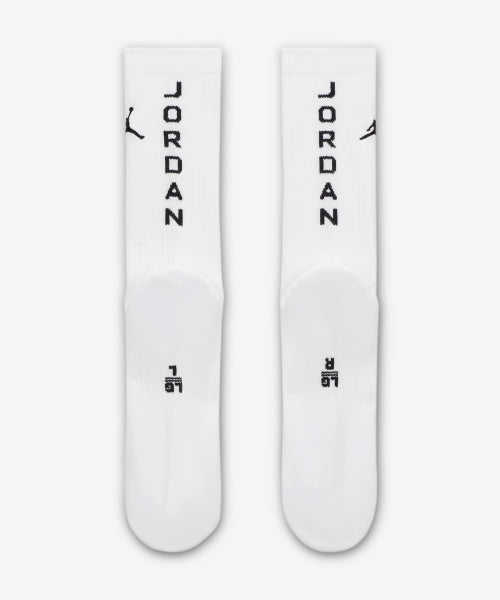 NIKE NIKE Jordan Everyday Crew Socks - White: Black