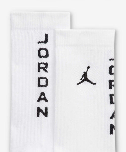 NIKE NIKE Jordan Everyday Crew Socks - White: Black