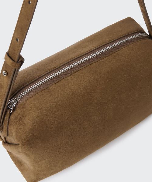 MUSINSA STANDARD WOMAN MUSINSA STANDARD WOMAN Synthetic Suede Pillow Shoulder Bag [Brown]