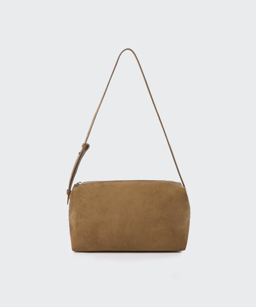 MUSINSA STANDARD WOMAN MUSINSA STANDARD WOMAN Synthetic Suede Pillow Shoulder Bag [Brown]