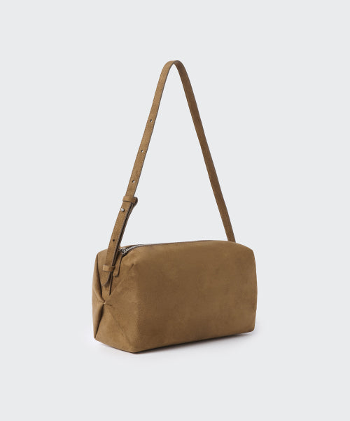 MUSINSA STANDARD WOMAN MUSINSA STANDARD WOMAN Synthetic Suede Pillow Shoulder Bag [Brown]