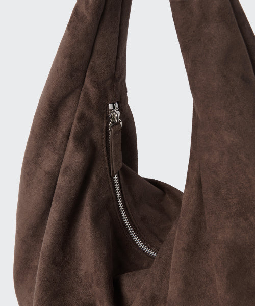 MUSINSA STANDARD WOMAN MUSINSA STANDARD WOMAN Synthetic Suede Rounded Hobo Bag