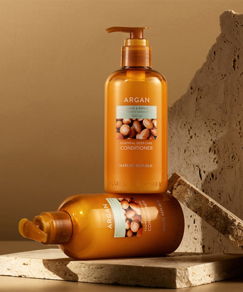 Nature Republic Nature Republic Argan Essential Deep Care Shampoo + Conditioner 300ml