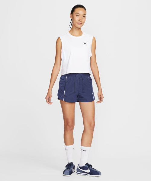 NIKE NIKE Mid-rise Woven Shorts - Navy