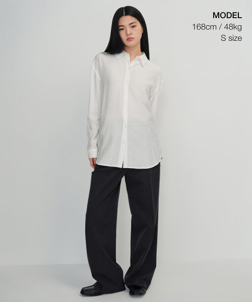 MUSINSA STANDARD WOMAN MUSINSA STANDARD WOMAN Women's Relaxed Crinkle Shirt