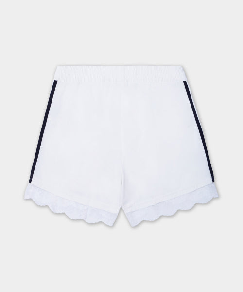 ADIDAS ADIDAS Lace Trimmed 3-Stripe Short Pants - Size M