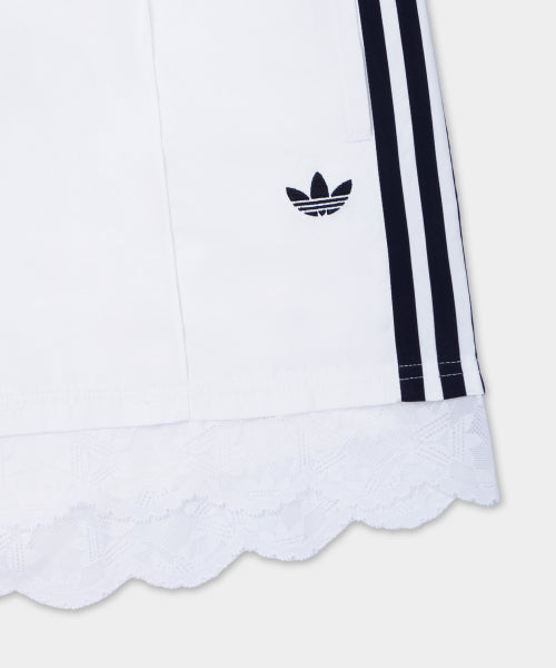 ADIDAS ADIDAS Lace Trimmed 3-Stripe Short Pants - Size M