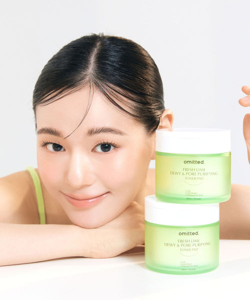 OMITTED Fresh Lime LHA Glowing Pore Toner Pad 70 sheets