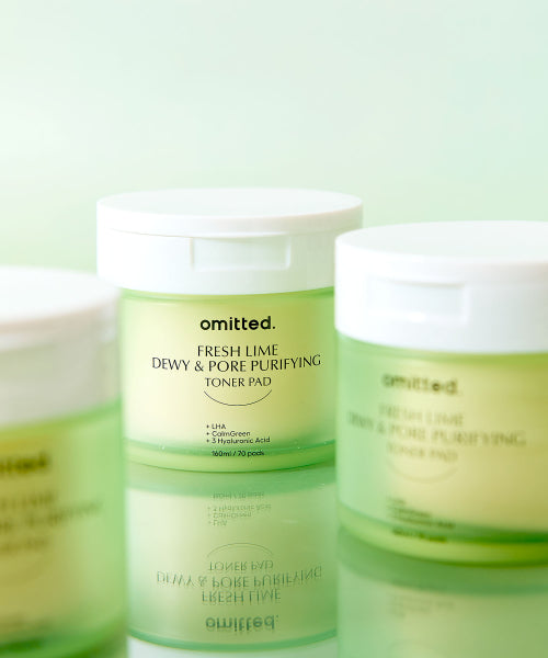 OMITTED Fresh Lime LHA Glowing Pore Toner Pad 70 sheets