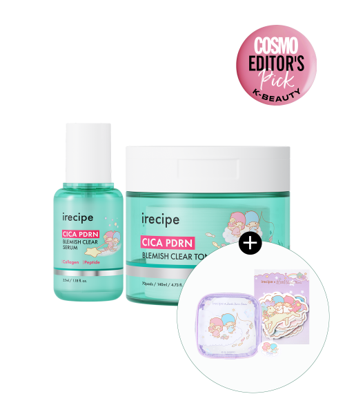 IRECIPE [Collaboration] Cica PDRN Trace Clear Radiance Serum 35ml + 70 soothing pads