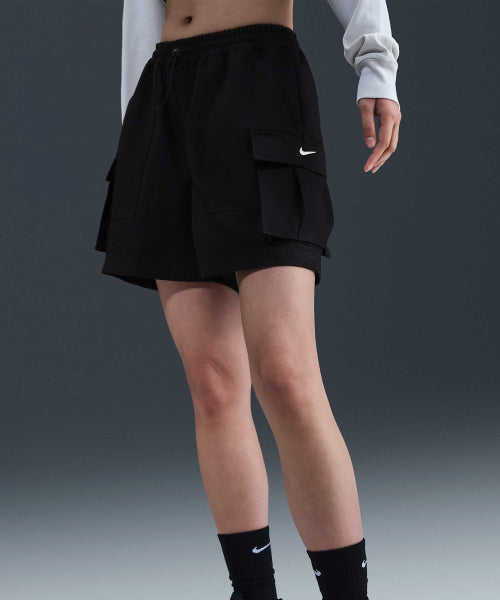 NIKE NIKE Sportswear Mid-Rise Loose Cargo Shorts - Black