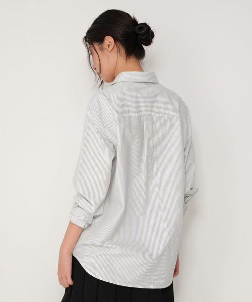 MUSINSA STANDARD WOMAN MUSINSA STANDARD WOMAN Women's Striped Relaxed Oxford Shirt (Size XS)