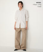 MUSINSA STANDARD WOMAN MUSINSA STANDARD WOMAN Women's Striped Relaxed Oxford Shirt (Size XS)