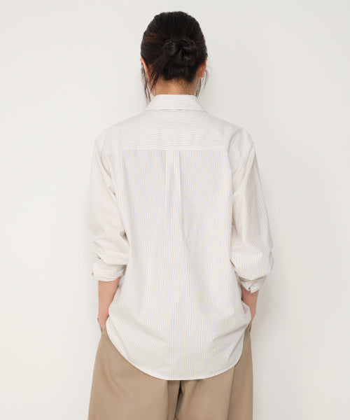 MUSINSA STANDARD WOMAN MUSINSA STANDARD WOMAN Women's Striped Relaxed Oxford Shirt (Size XS)