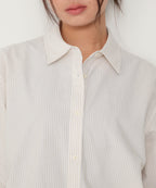 MUSINSA STANDARD WOMAN MUSINSA STANDARD WOMAN Women's Striped Relaxed Oxford Shirt (Size XS)