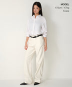 MUSINSA STANDARD WOMAN MUSINSA STANDARD WOMAN Women's Relaxed Oxford Shirt (White)