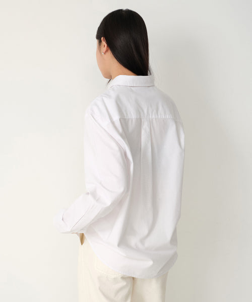 MUSINSA STANDARD WOMAN MUSINSA STANDARD WOMAN Women's Relaxed Oxford Shirt (White)