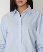MUSINSA STANDARD WOMAN MUSINSA STANDARD WOMAN Women's Relaxed Oxford Shirt (Light Blue)