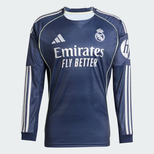 ADIDAS ADIDAS Real Madrid Long Sleeve Away Jersey Size