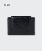 MUSINSA STANDARD WOMAN MUSINSA STANDARD WOMAN Women's Crinkled Leather Accordion Card Holder