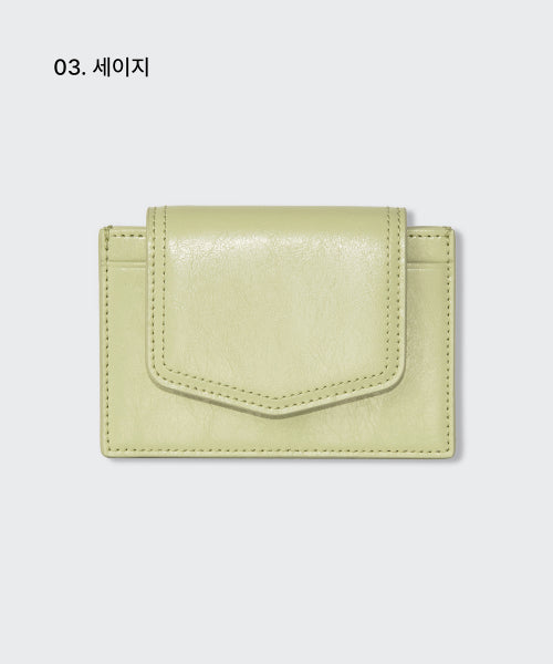 MUSINSA STANDARD WOMAN MUSINSA STANDARD WOMAN Women's Crinkled Leather Accordion Card Holder