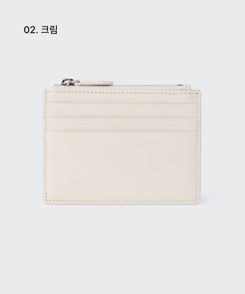MUSINSA STANDARD WOMAN MUSINSA STANDARD WOMAN Women's Crinkle Leather Zipper Card Wallet